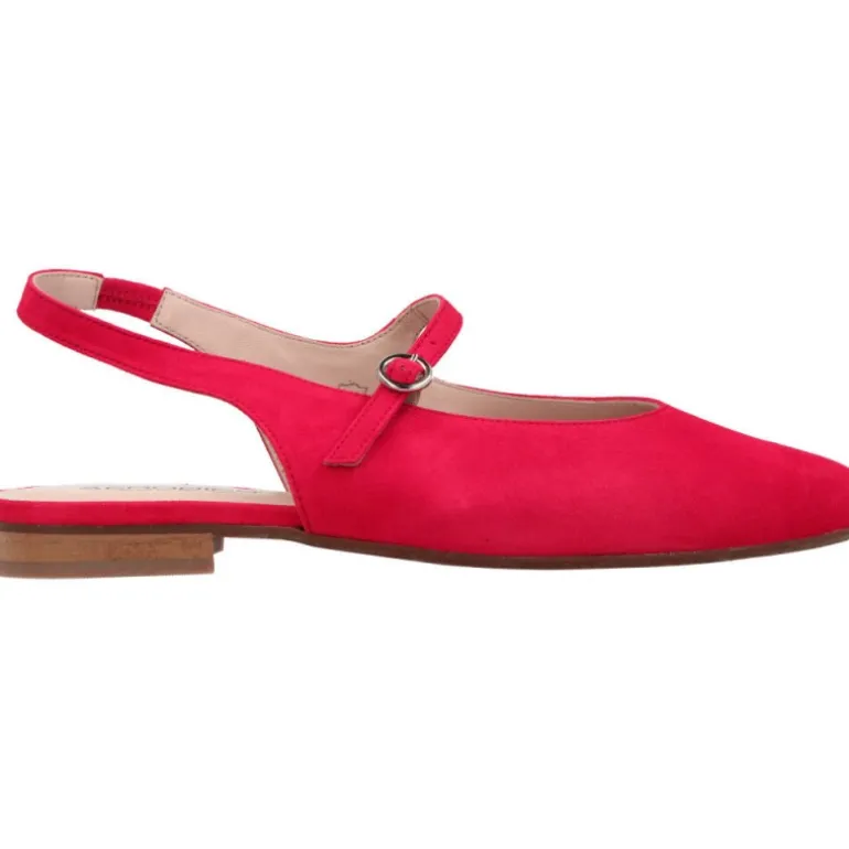 Aerobics Pointy Mary Suede Red