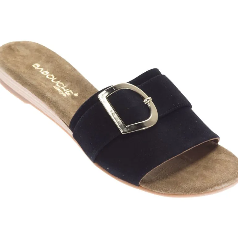 Babouche Laini Black suede