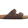 Birkenstock Arizona Cuero Natural Dark Brown