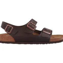 Birkenstock Milano Dark Brown Natural Leather Narrow