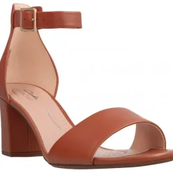 Clarks Deva Mae Tan Leather