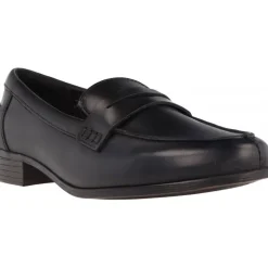 Clarks Hamble Loafer Black Leather
