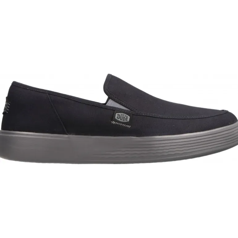 HeyDude Sunapee M Canvas Black/Charcoal