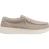HeyDude Wally Comf Suede Stone Grey