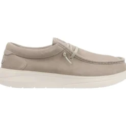 HeyDude Wally Comf Suede Stone Grey
