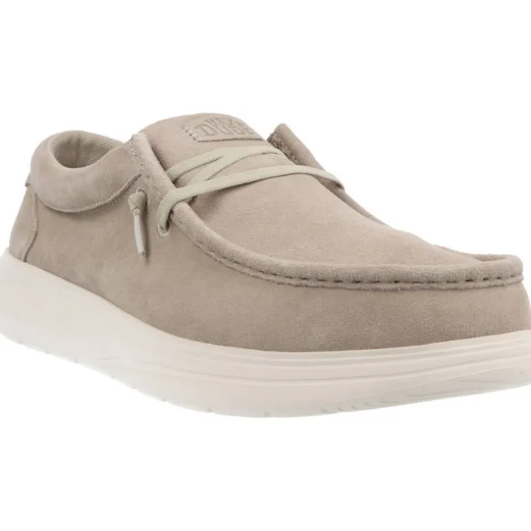 HeyDude Wally Comf Suede Stone Grey