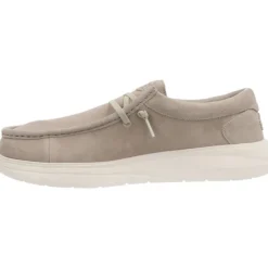 HeyDude Wally Comf Suede Stone Grey