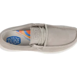 HeyDude Wally Comf Suede Stone Grey