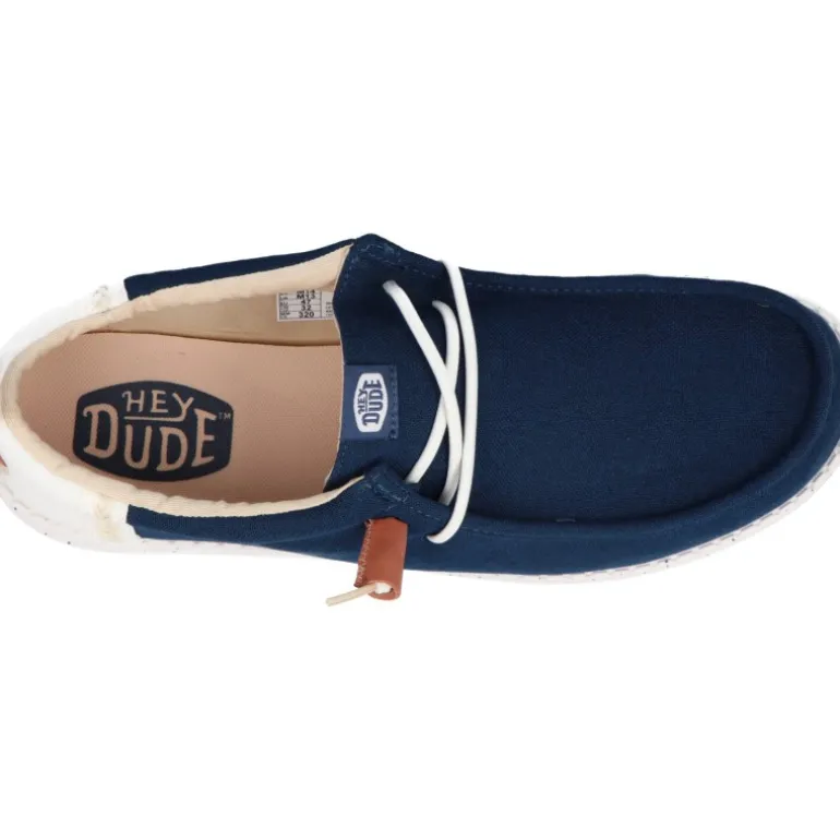 HeyDude Wally Summer Linen Sargesso Blue