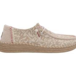 HeyDude Wendy Espadrille Retro Palm Pink