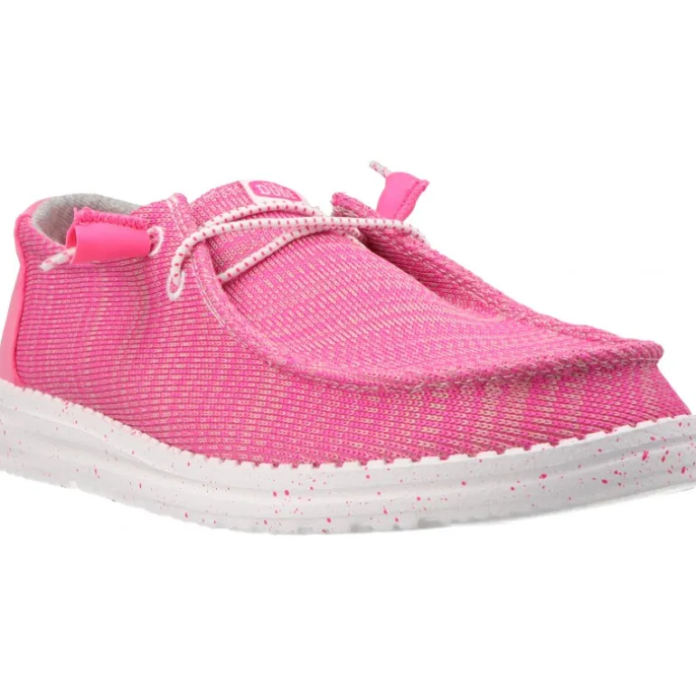 HeyDude Wendy Sport Mesh Bright Pink
