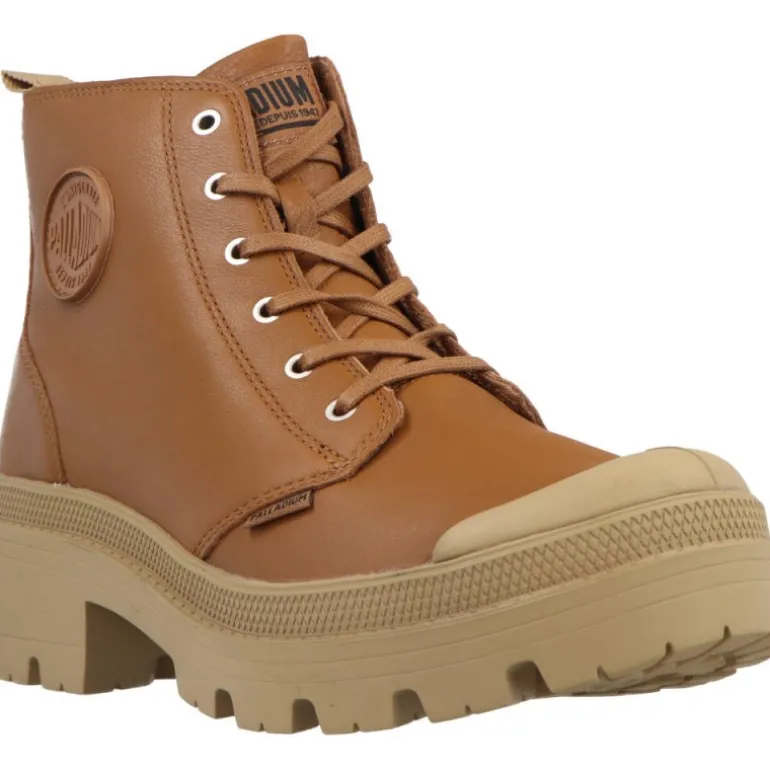 Palladium Pallabase Leather Dear Brown