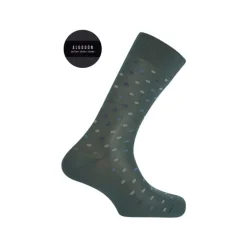 Punto Blanco Algodón Lunares Verde