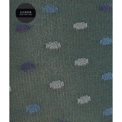 Punto Blanco Algodón Lunares Verde