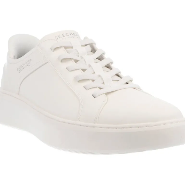 Skechers Slip Ins Court Break Double Vented White