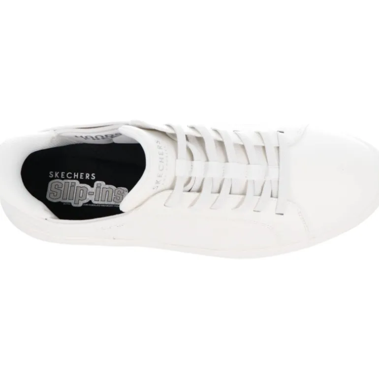 Skechers Slip Ins Court Break Double Vented White