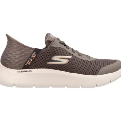Skechers Slip Ins Go Walk Flex Hands Up Brown