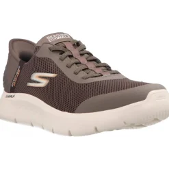 Skechers Slip Ins Go Walk Flex Hands Up Brown