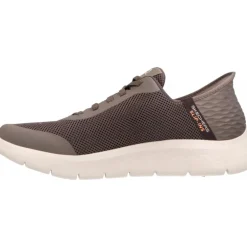 Skechers Slip Ins Go Walk Flex Hands Up Brown