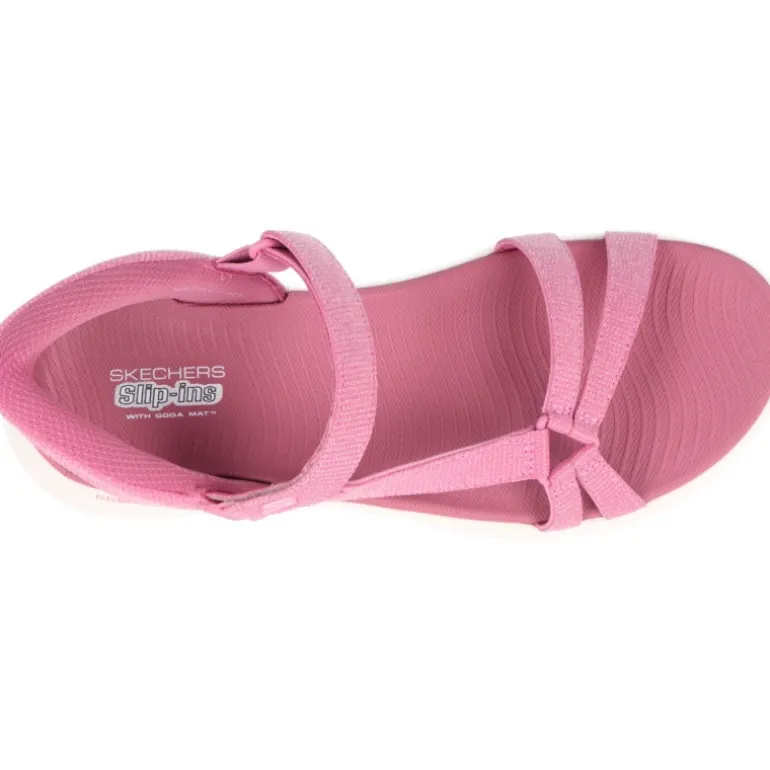 Skechers Slip Ins Go Walk Flex Sandal Illuminate Malva