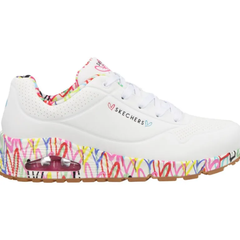 Skechers Uno Loving Love WHT