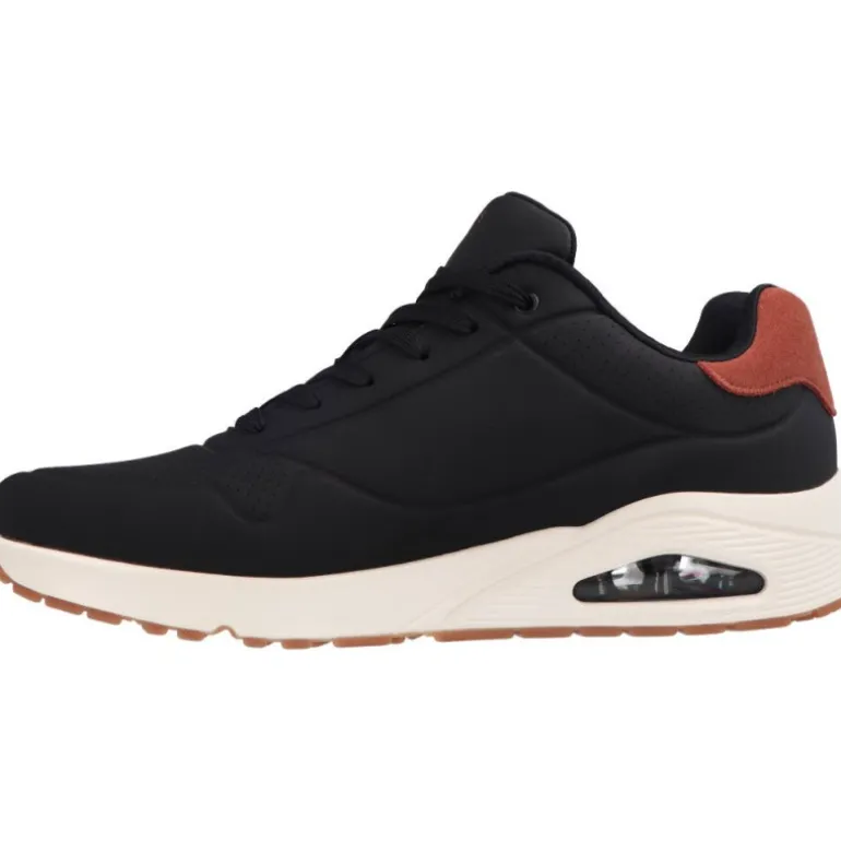Skechers Uno Suited On Air Black and white