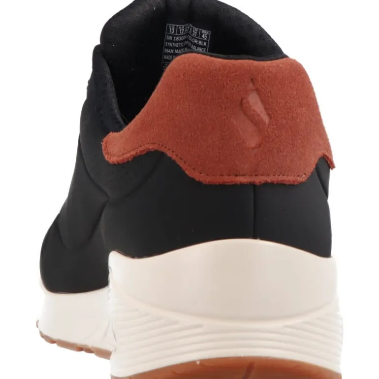 Skechers Uno Suited On Air Black and white