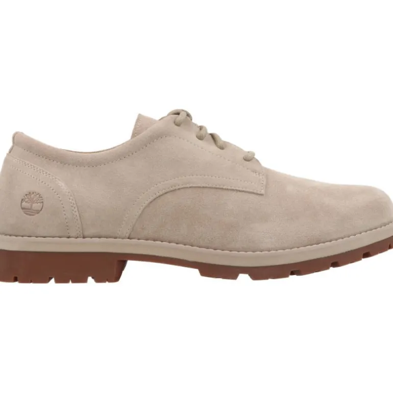 Timberland Britton Square Lace Up Shoe Light Brown Suede