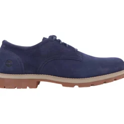 Timberland Britton Square Lace Up Navy Brown Suede