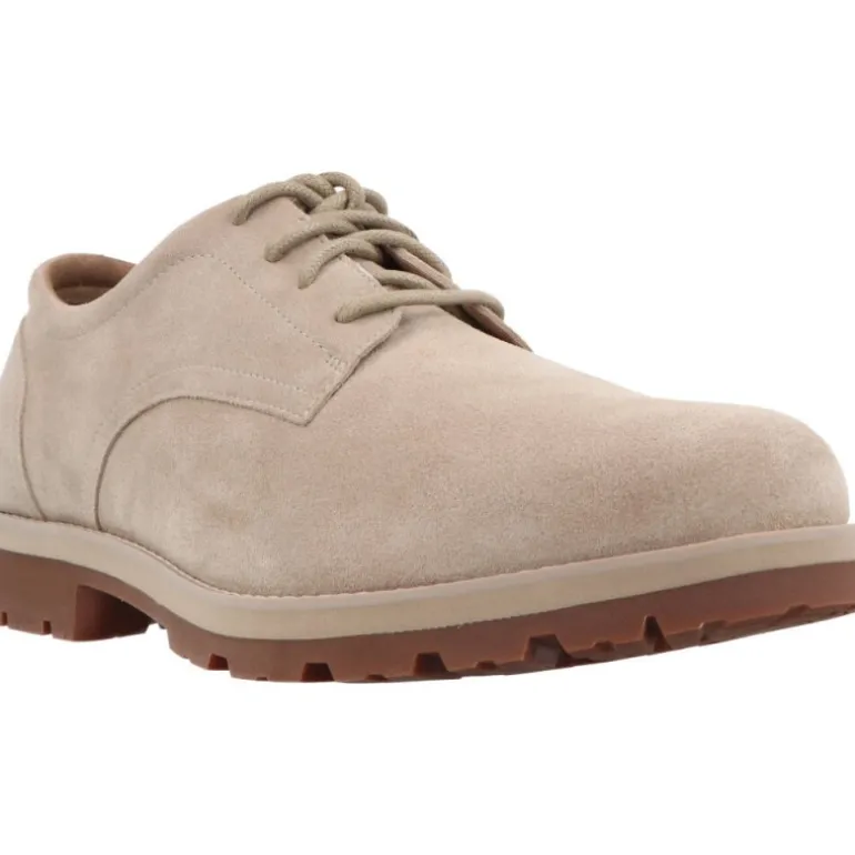 Timberland Britton Square Lace Up Shoe Light Brown Suede