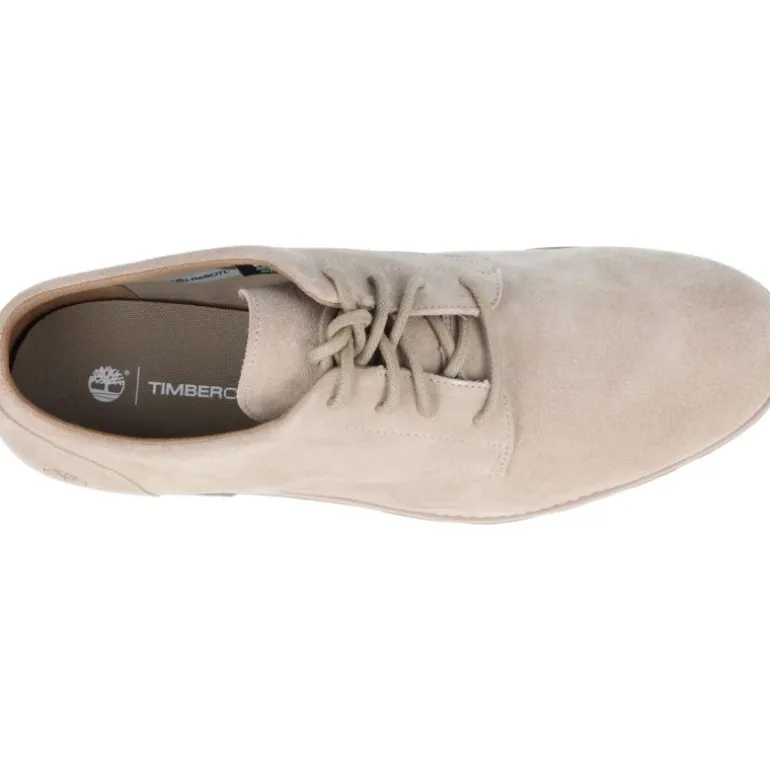 Timberland Britton Square Lace Up Shoe Light Brown Suede