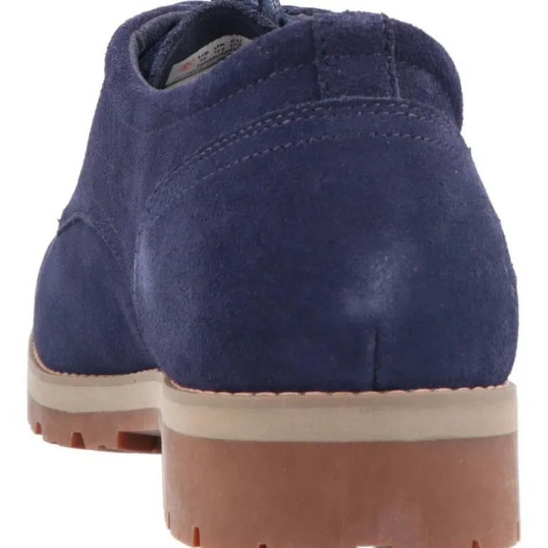 Timberland Britton Square Lace Up Navy Brown Suede